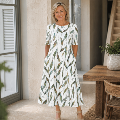 Vestido Midi Feminino Donna Floral