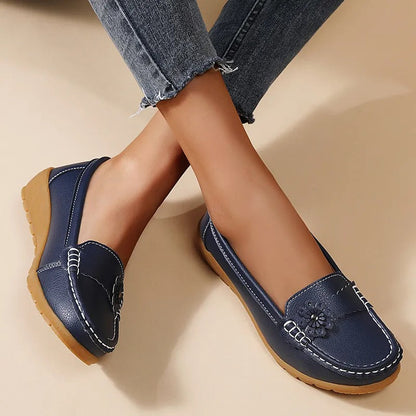 Mocassim Feminino Lena em Couro