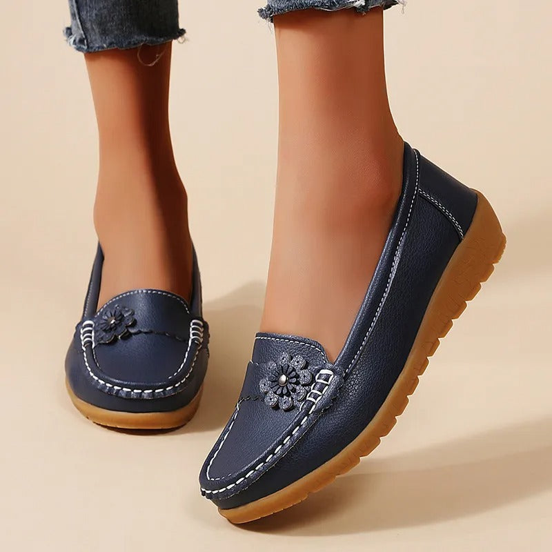 Mocassim Feminino Lena em Couro
